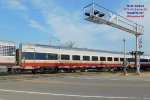 Four Siemens coaches between a pair of Chargers